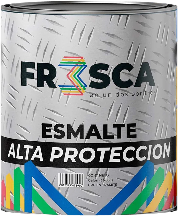 Envase de un galón de FRESCA Esmalte Alta Protección